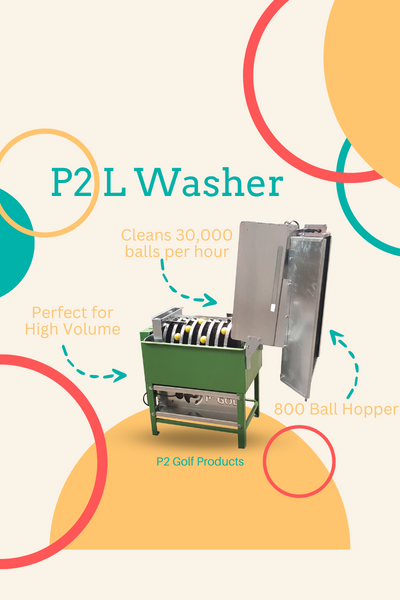 Work Cleaner, Not Harder: P2 Washer L for Spotless Golf Balls!