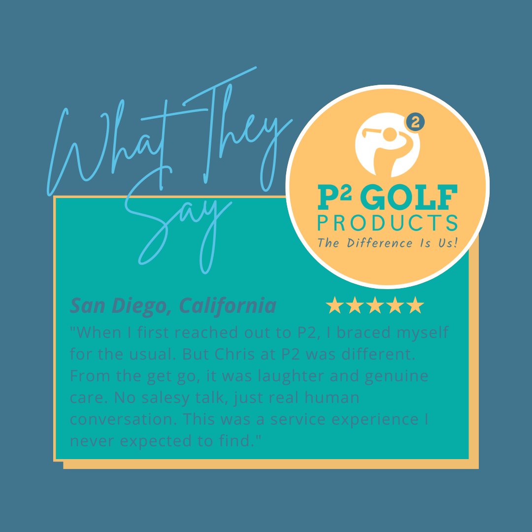 P2 Golf Products testimonals