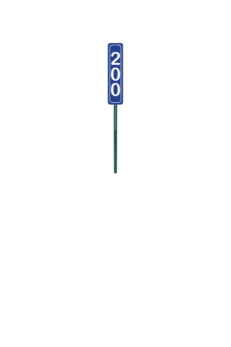 Magnetic Driving Range Yardage Markers