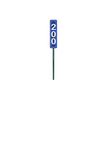 Magnetic Driving Range Yardage Markers