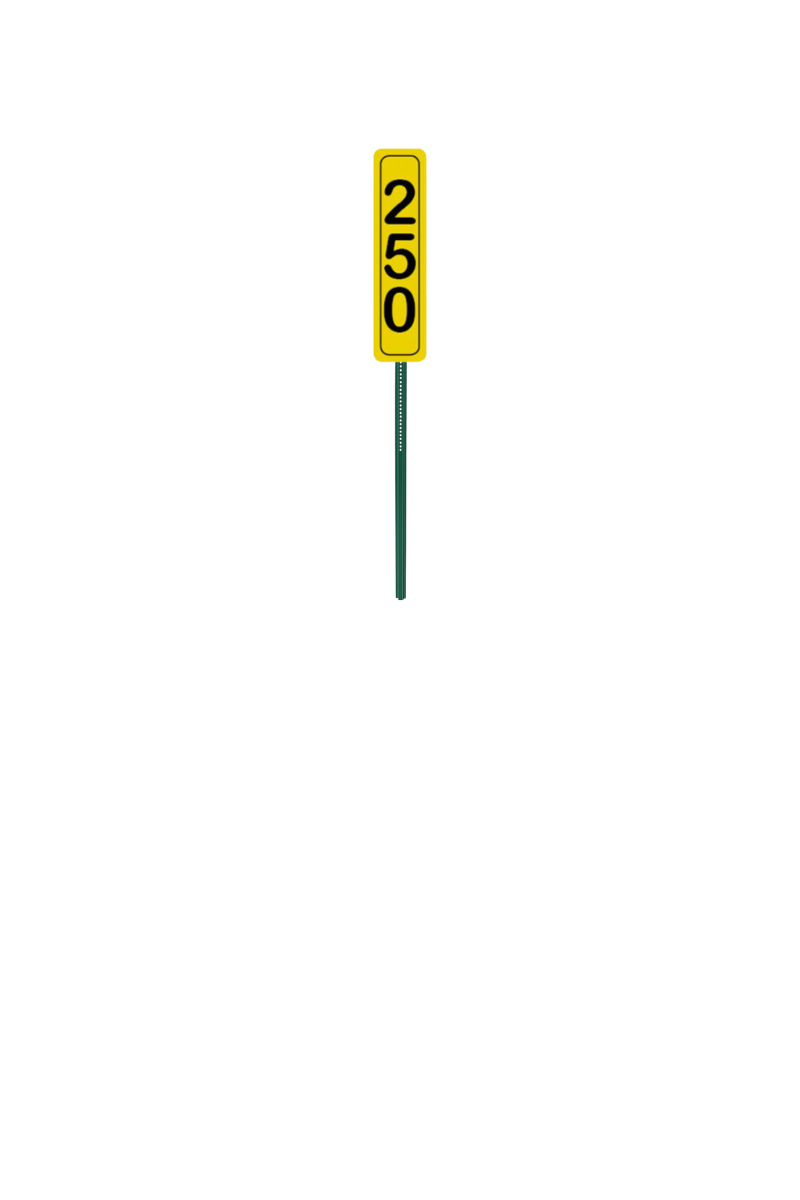 Magnetic Driving Range Yardage Markers