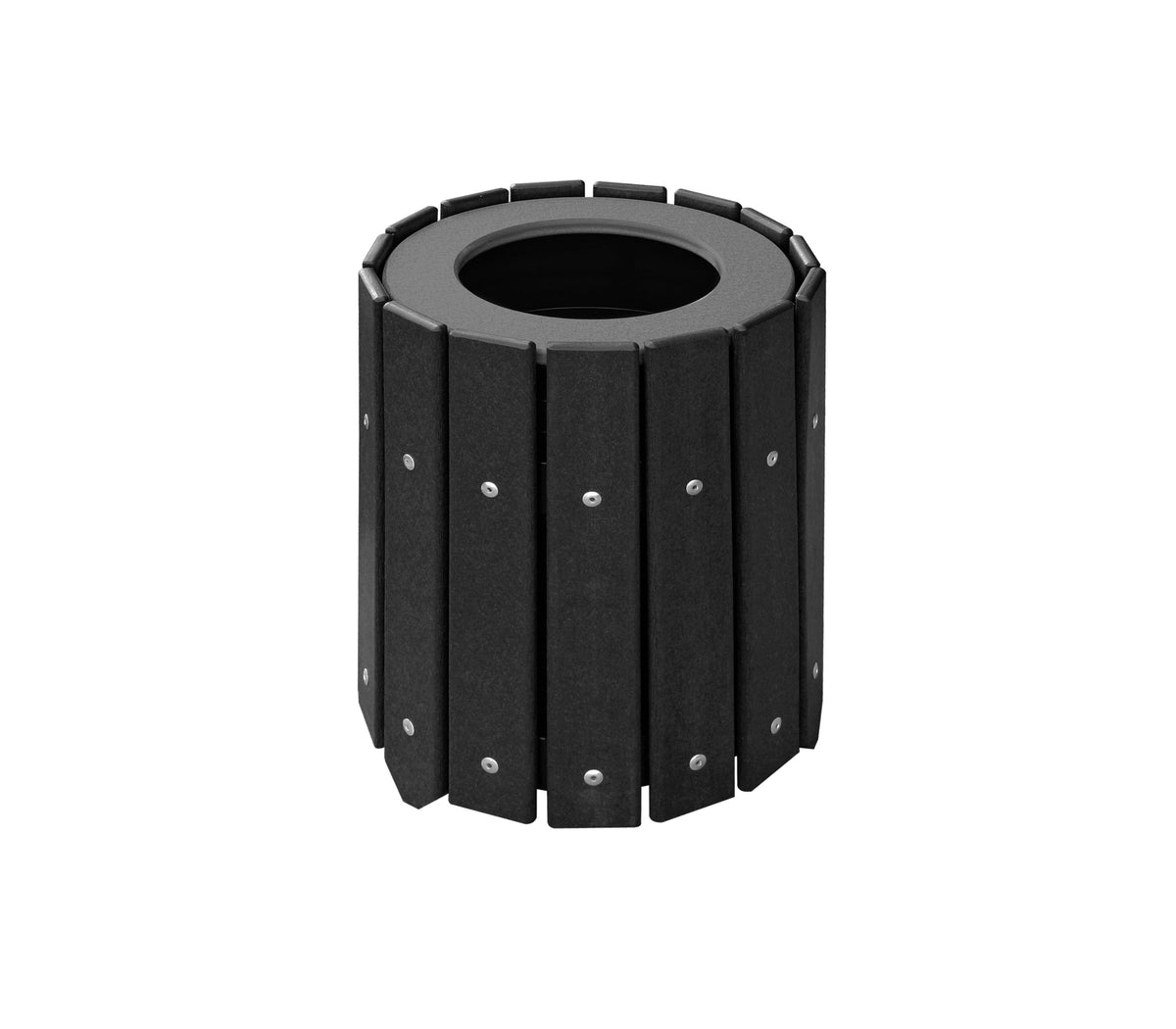 Round Slatted Trash Container - 5 Gallon