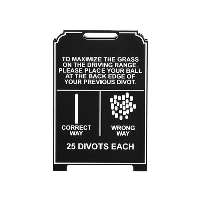 Proper Divot Pattern Easel