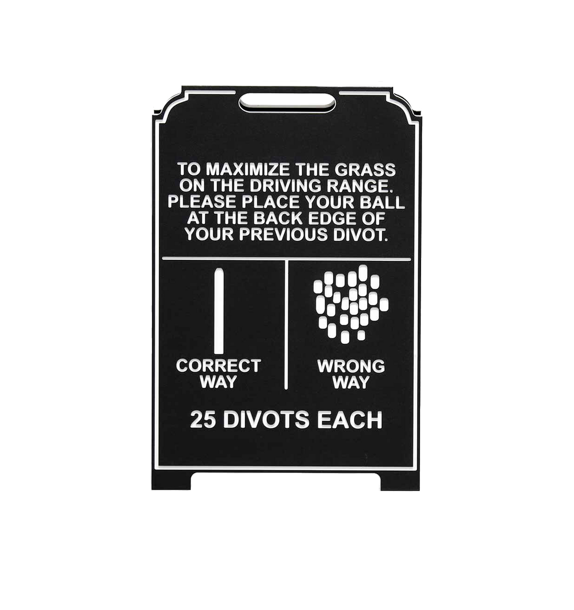 Proper Divot Pattern Easel