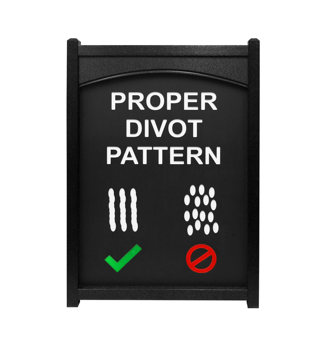 Proper Divot Pattern Easel