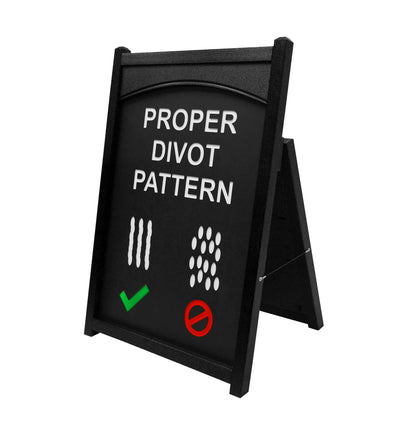 Proper Divot Pattern Easel