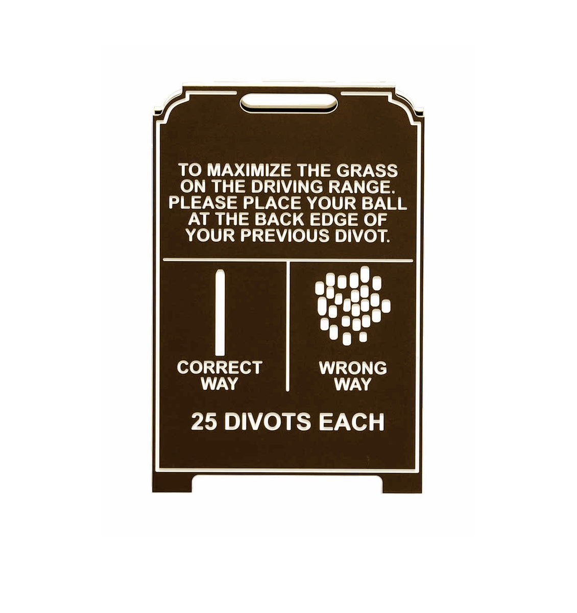 Proper Divot Pattern Easel