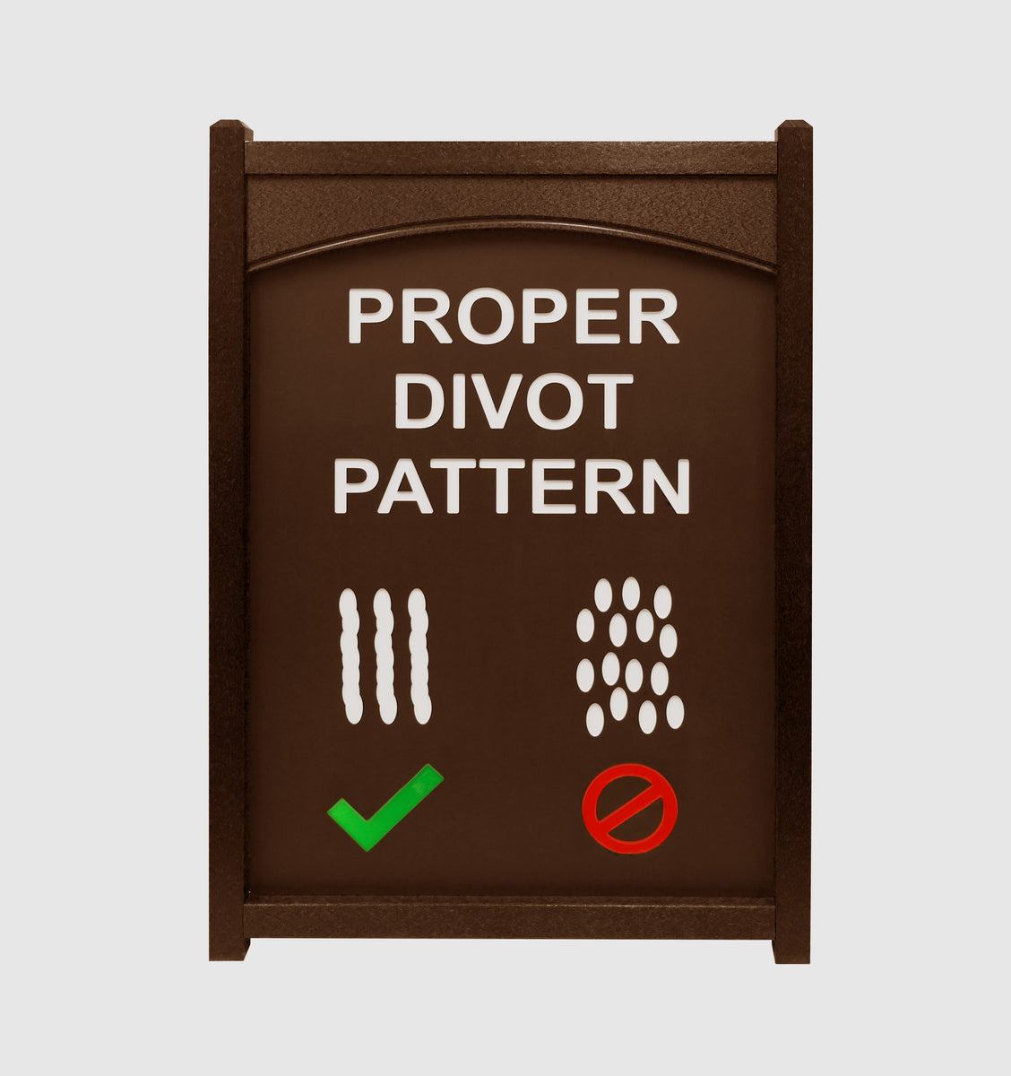 Proper Divot Pattern Easel