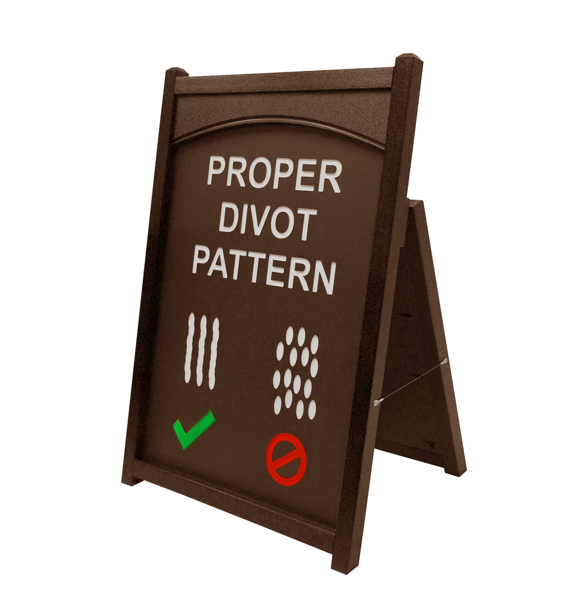 Proper Divot Pattern Easel
