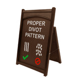 Proper Divot Pattern Easel