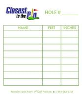 Closest To The Pin Replacement Cards