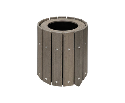 Round Slatted Trash Container - 5 Gallon