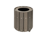 Round Slatted Trash Container - 5 Gallon