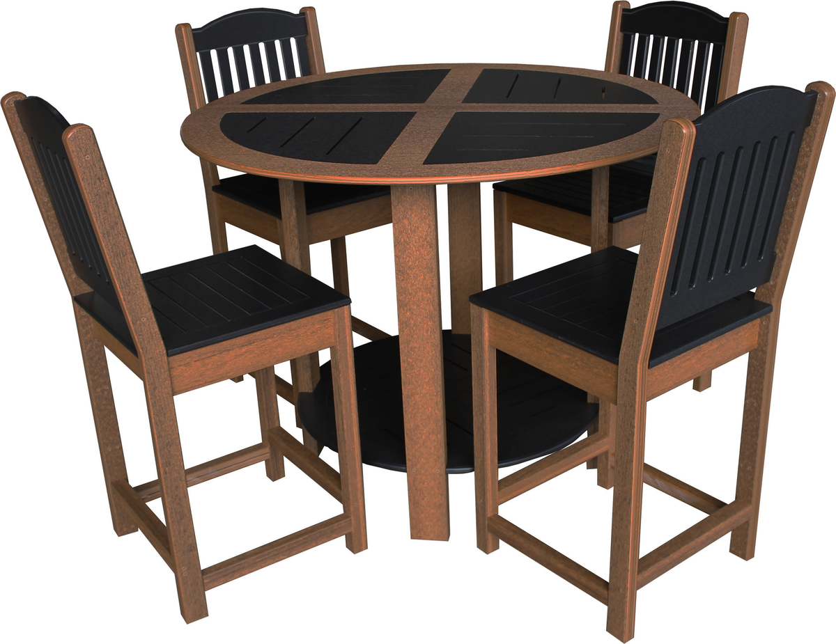 Cafe Style Table and 4 Chairs Set