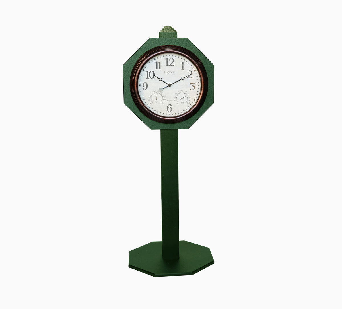 Bronze Golf Course Clock on Post