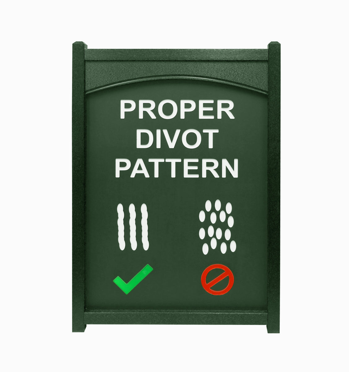 Proper Divot Pattern Easel
