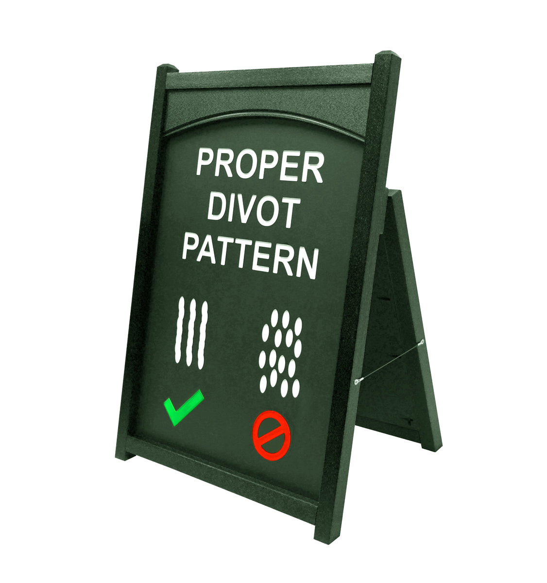 Proper Divot Pattern Easel