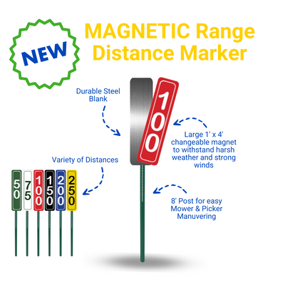 Magnetic Driving Range Distance Markers