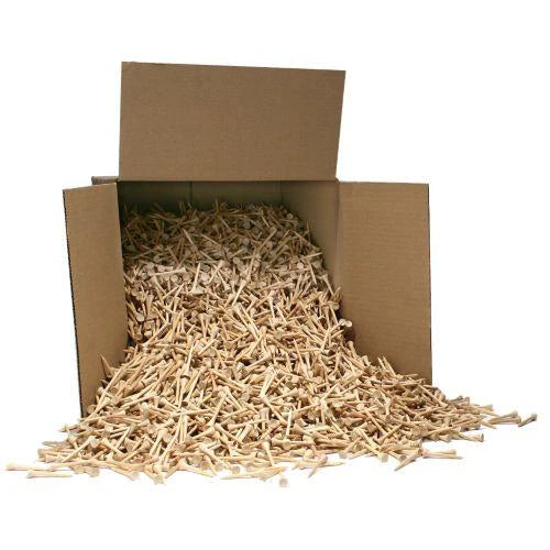 Bulk Wooden Golf Tees | 10,000-Count Blank Birch Tees