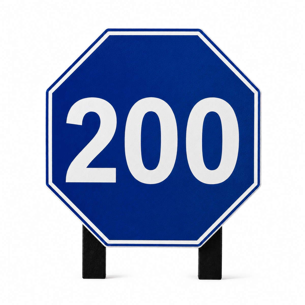 Octagon Range Distance Marker Signs