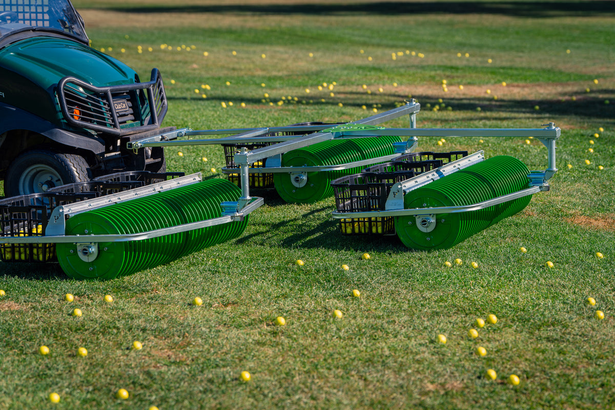 P2 Golf Products Picker Plus attached to a club car golf cart. 