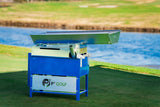 P2 PRO Golf ball washer on a golf course with water in the background