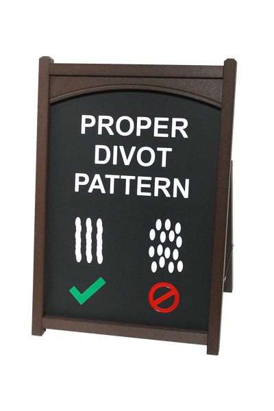 Proper Divot Pattern Easel