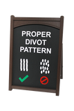 Proper Divot Pattern Easel
