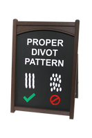 Proper Divot Pattern Easel