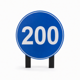 Round Range Distance Marker Signs