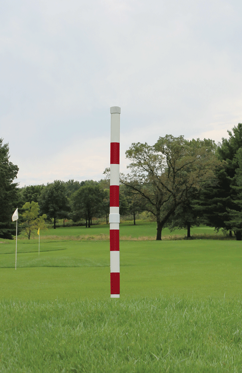 /Pole Color~Red Stripe