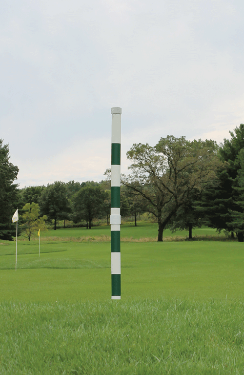 /Pole Color~Green Strip