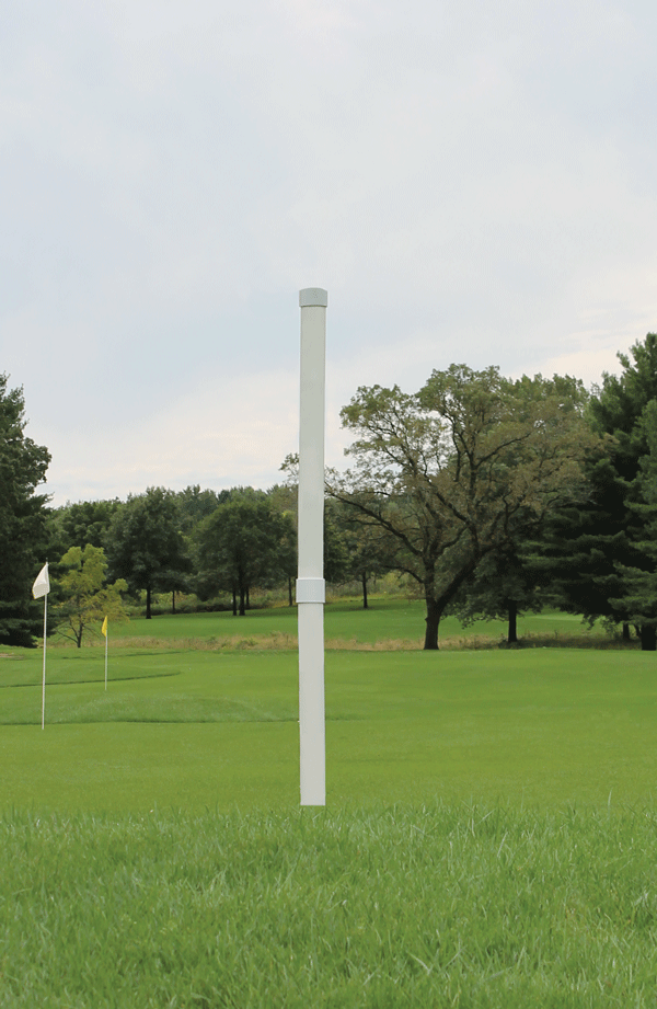 /Pole Color~White Strip